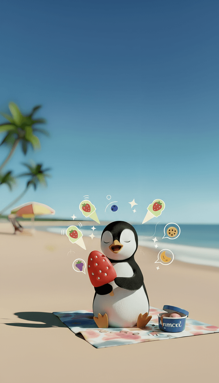 Delicious colorful ice pops